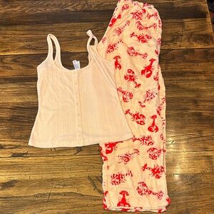 Adore Me Peach PJ set